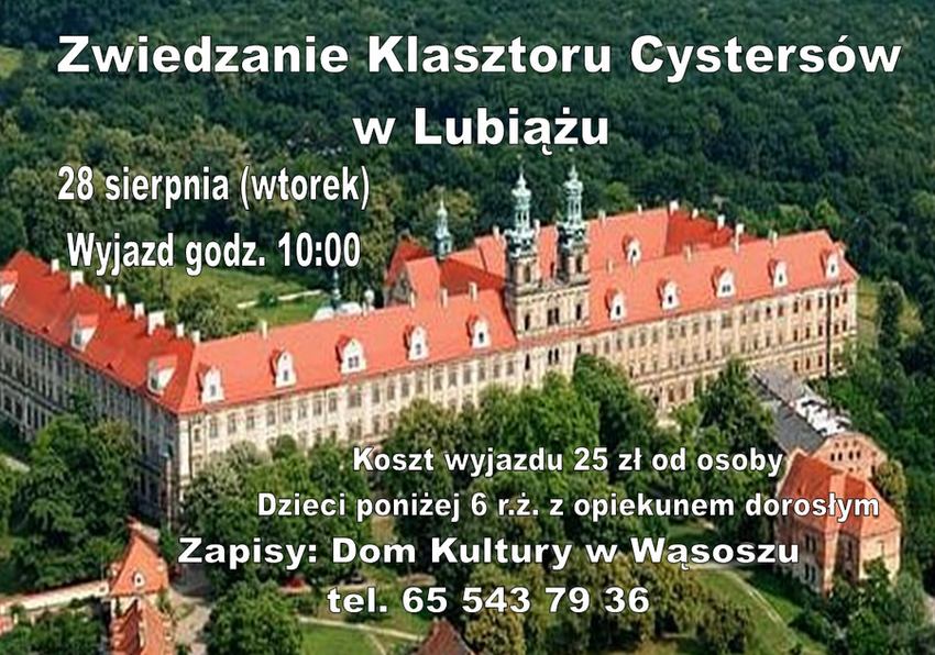 Zwiedzanie Klasztoru Cystersów w Lubiążu