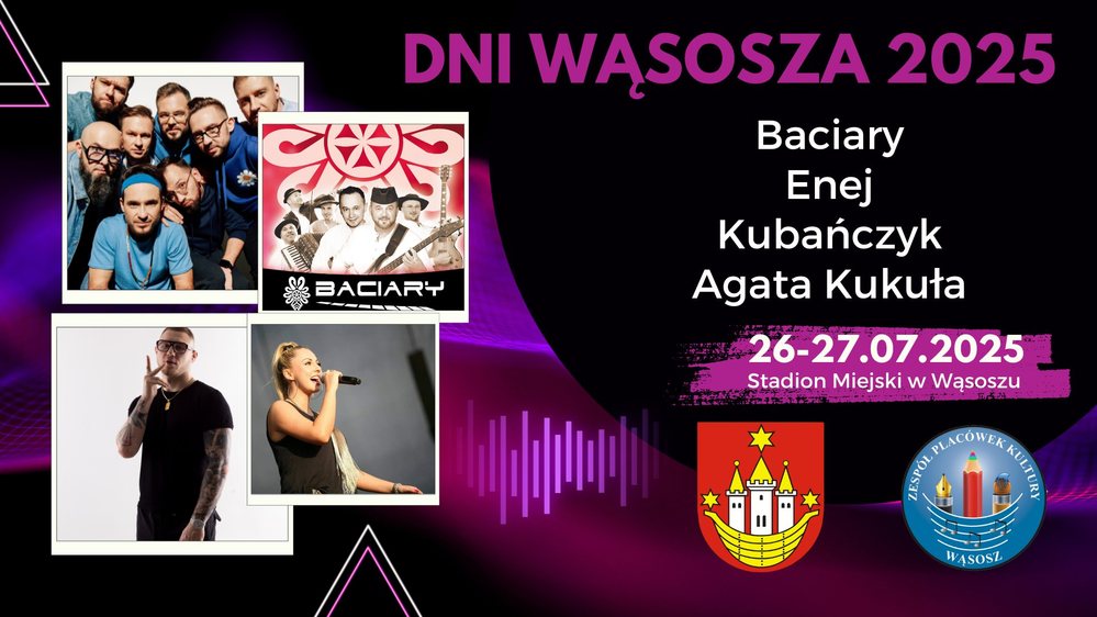 plakat zapraszający na dni Wąsosza