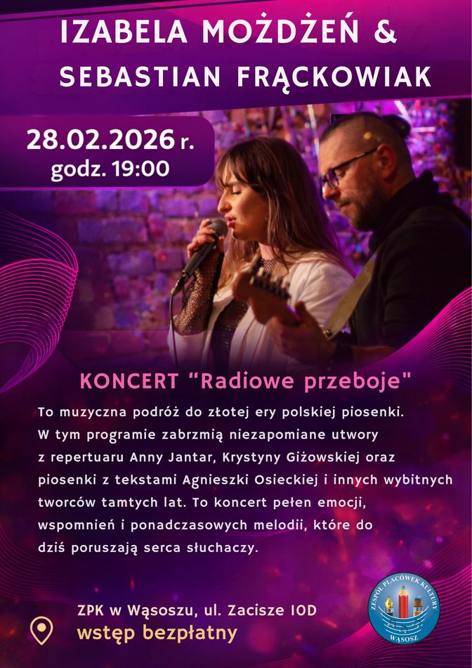 zaproszenie na koncert w ZPK