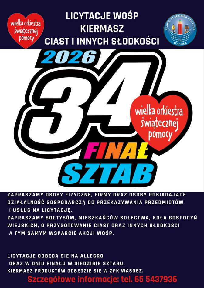 plakat z informacjami o akcji