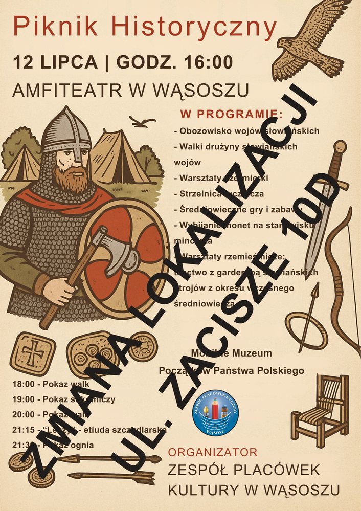 plakat ze zzmianami programu