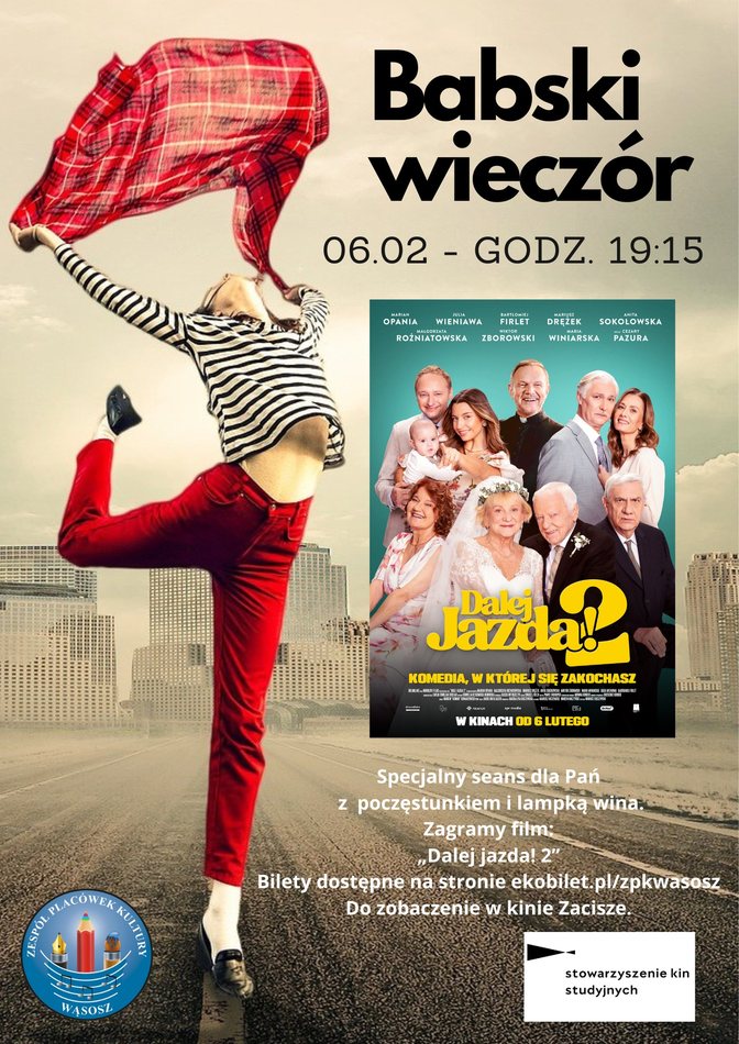 plakat zapraszający do kina