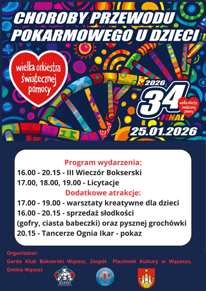 plakat z planem imprezy 