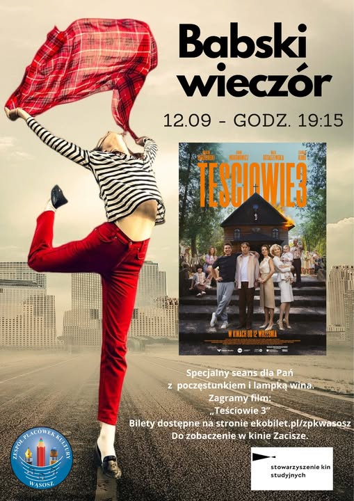 plakat zapraszający na wydarzenie w kinie