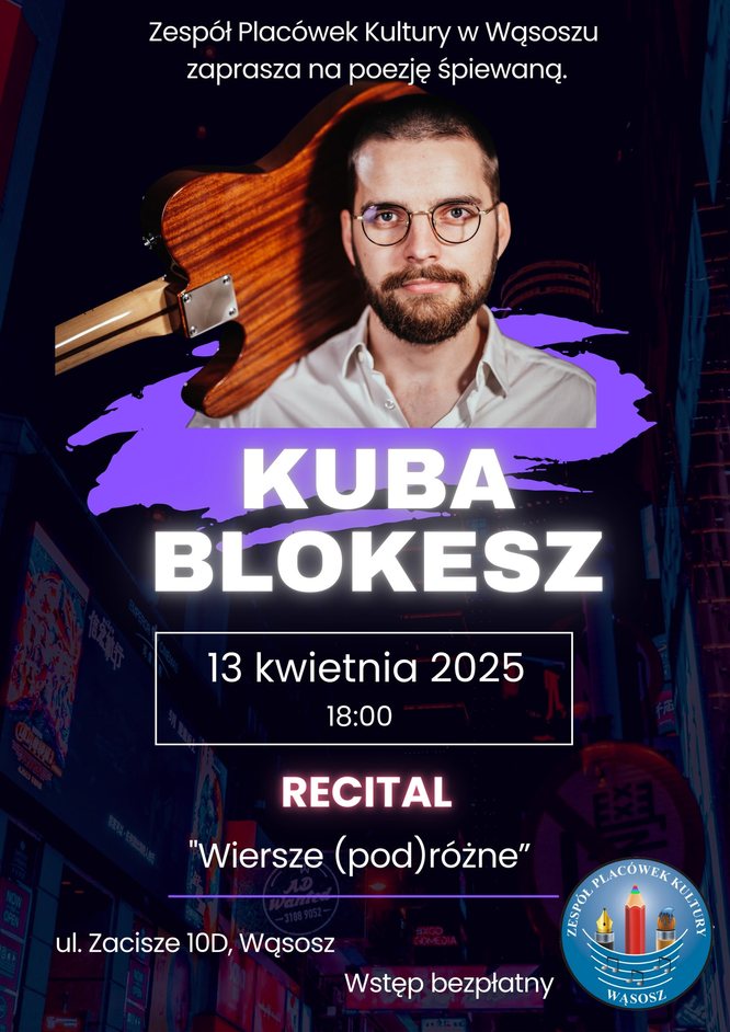 plakat zapraszający na koncert