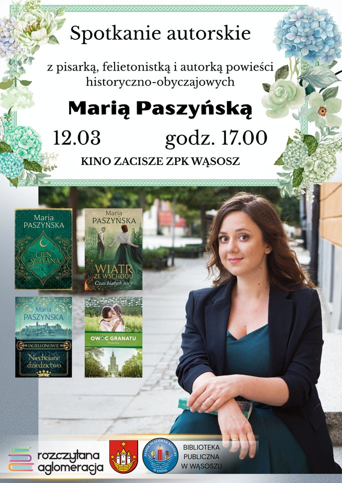 plakat zapraszający na spotkanie czytelinicze